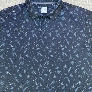 Callaway Opti-Dri 2X Golf Polo Swing Tech Tropical‎ Print Hawaiian Shirt